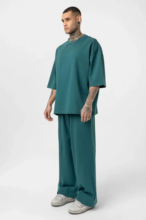 Süper Oversize Takım Petrol