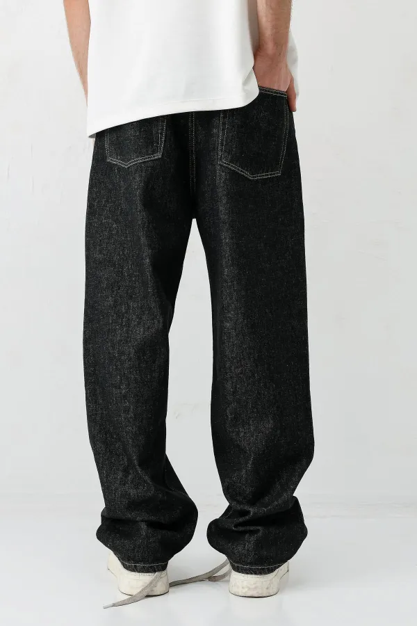 Baggy Fit Jean Siyah