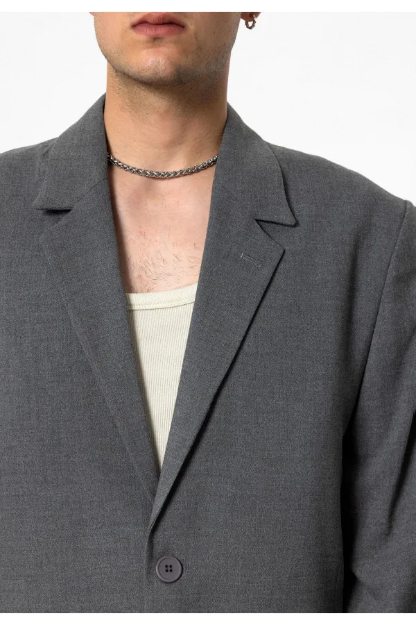 Costume classique oversize anthracite