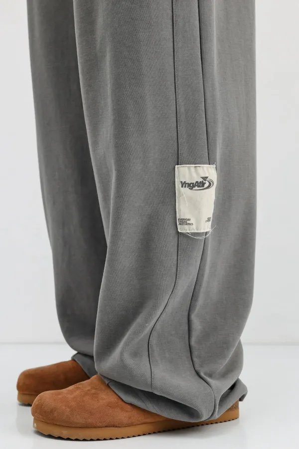 Baggy Fit Eşofman Alt Füme