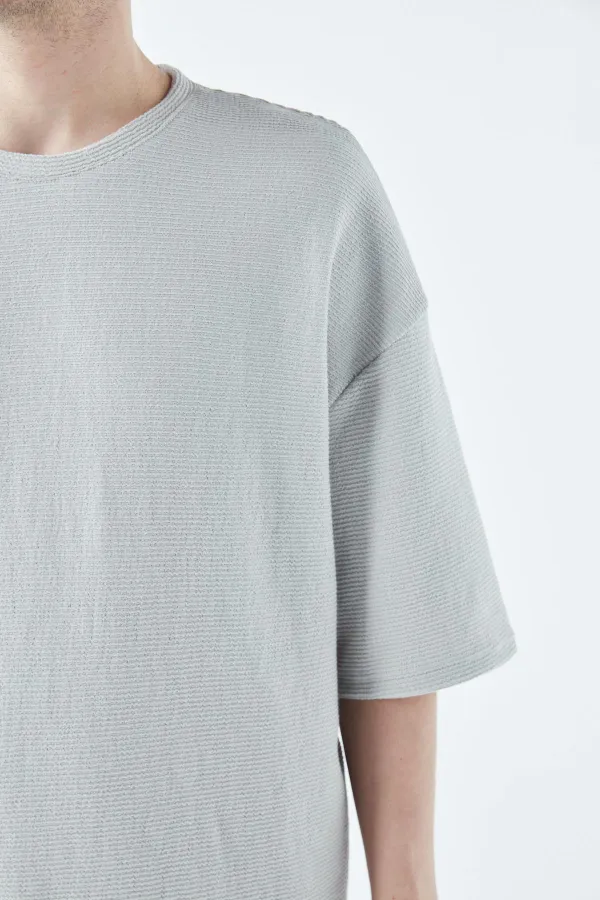 Ensemble de survêtement oversize en maille basique grise