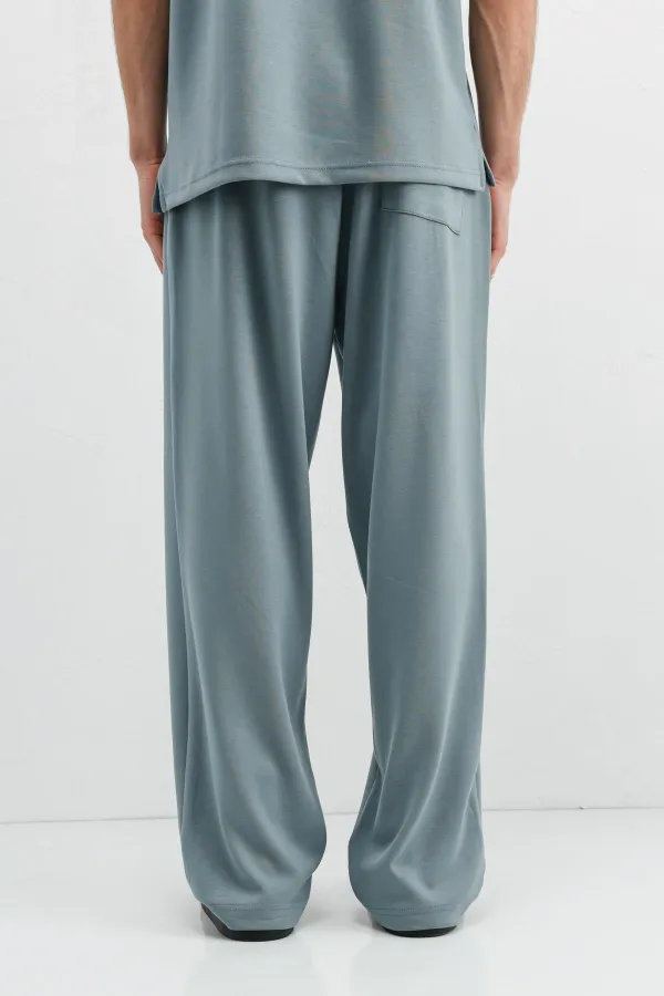 Modal Karışımlı Baggy Eşofman Alt Petrol