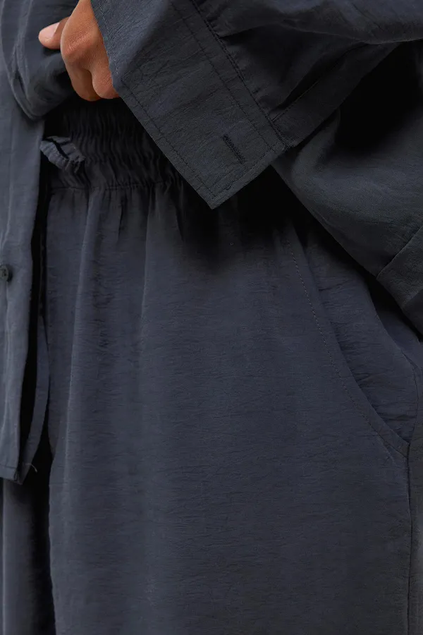 Baggy Fit Modal Kumaş Pantolon Antrasit