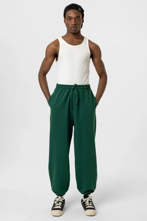 Basic Elasticated Oversize Sweatpants, Navy Blue