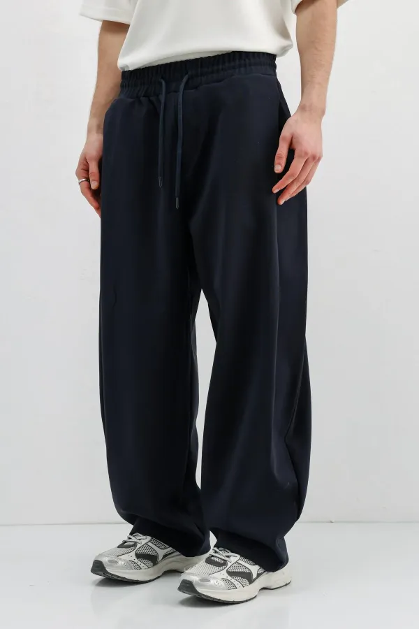 Balloon Fit Pantolon Lacivert