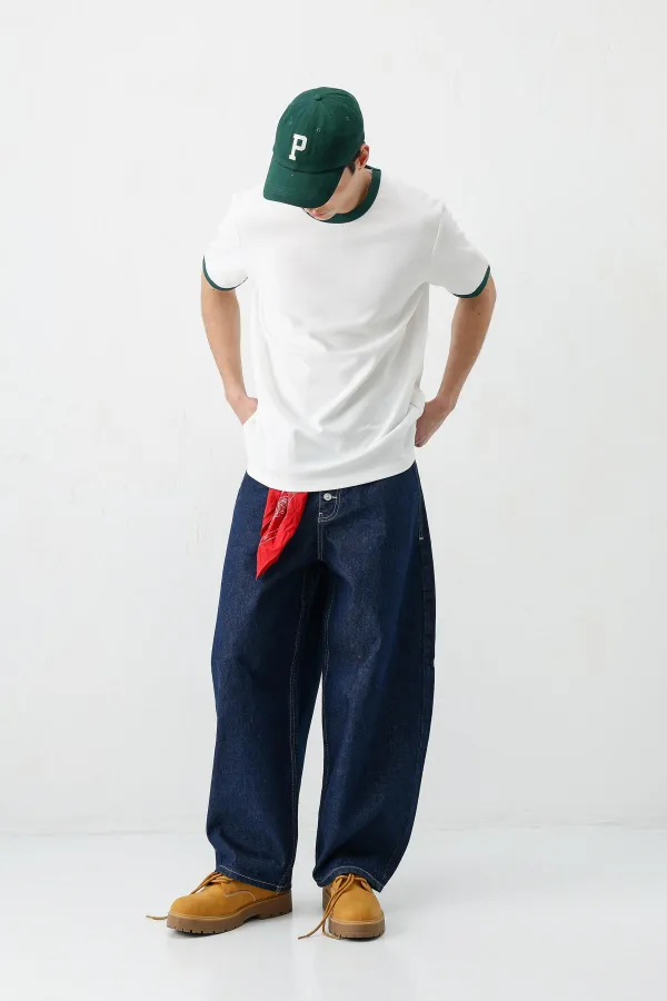 Kısa Kollu Regular Fit Tişört Ekru