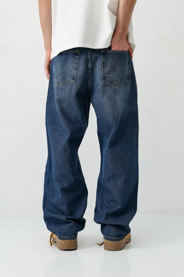 Baggy Fit Jean Mavi
