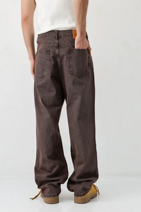 Baggy Fit Jean Kahve