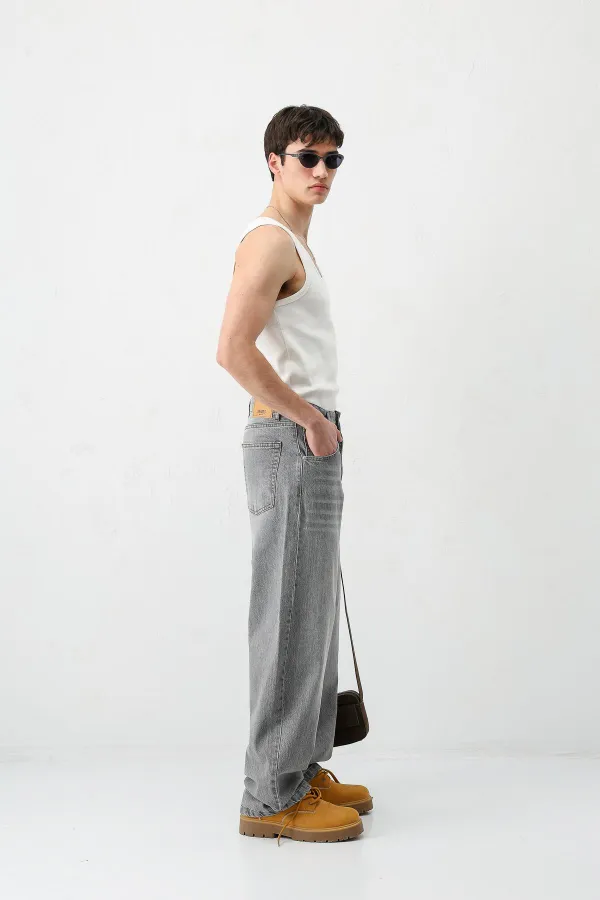 Super Baggy Fit Jean Antrasit
