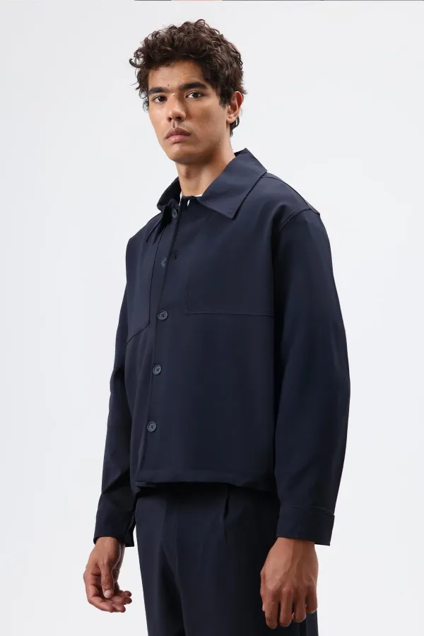 Relax Fit Ceket Lacivert