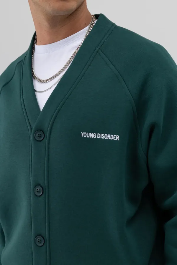 Oversize Düğmeli Sweatshirt Nefti