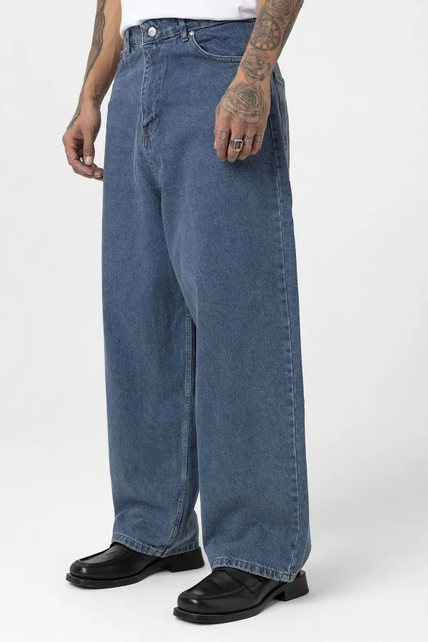 Super Baggy Fit Jean Destroyed Denim