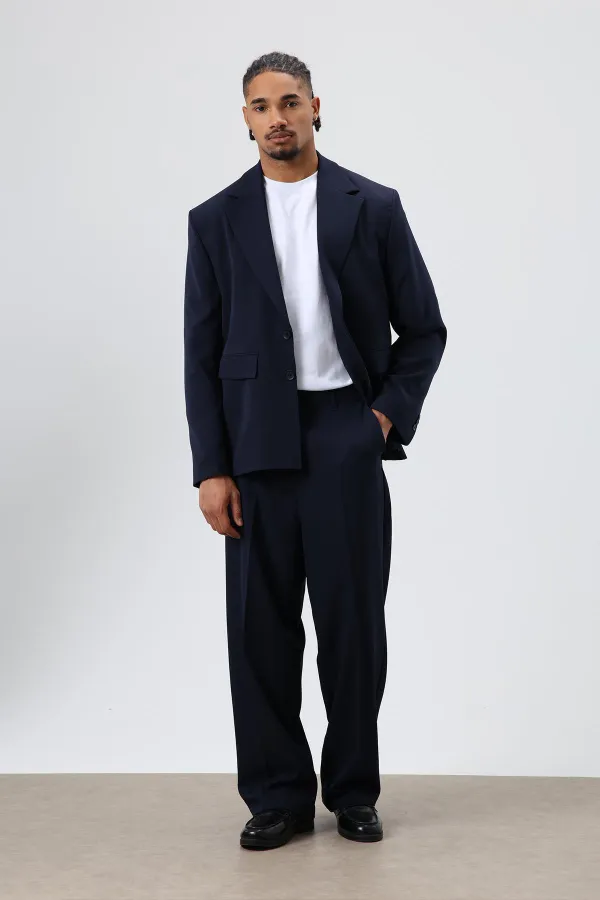 Costume oversize bleu marine