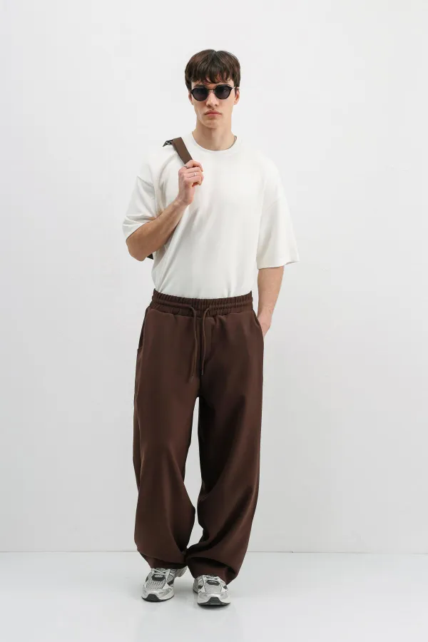 Balloon Fit Pantolon Kahve