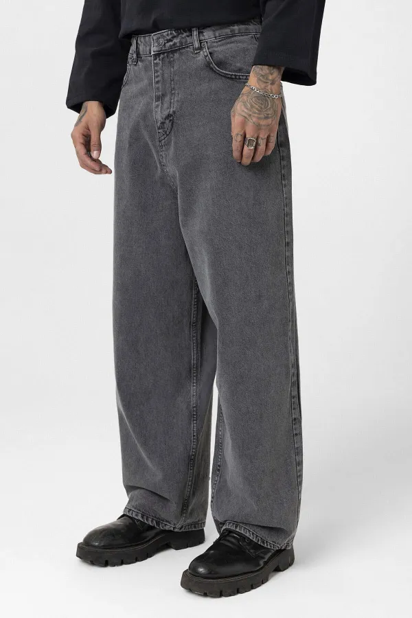 Jean gris super baggy