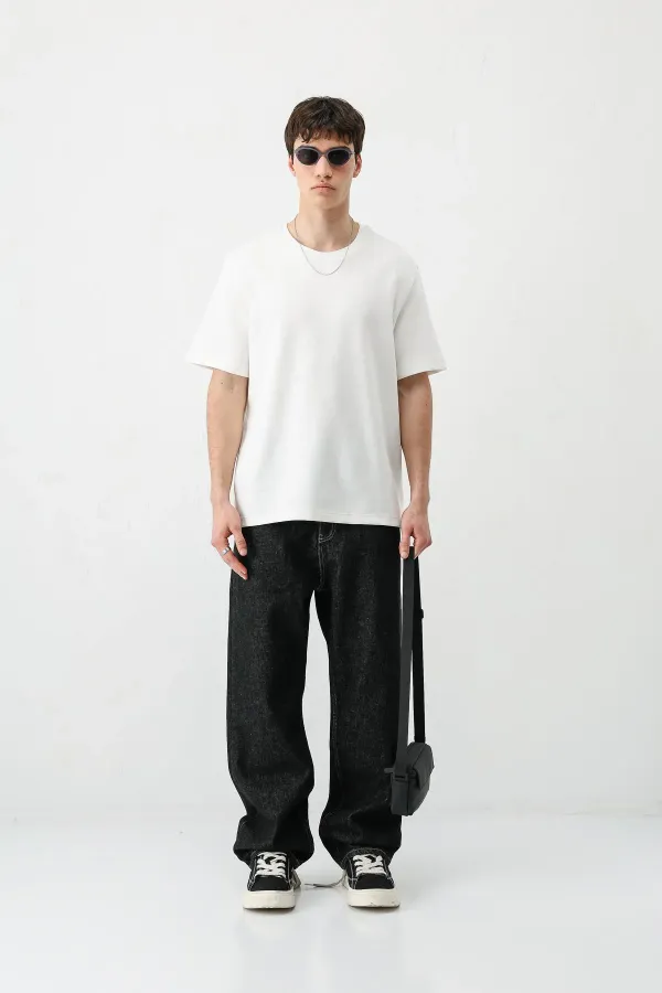 Baggy Fit Jean Siyah