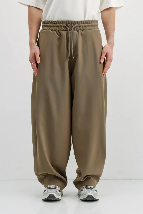 Balloon Fit Pantolon Haki