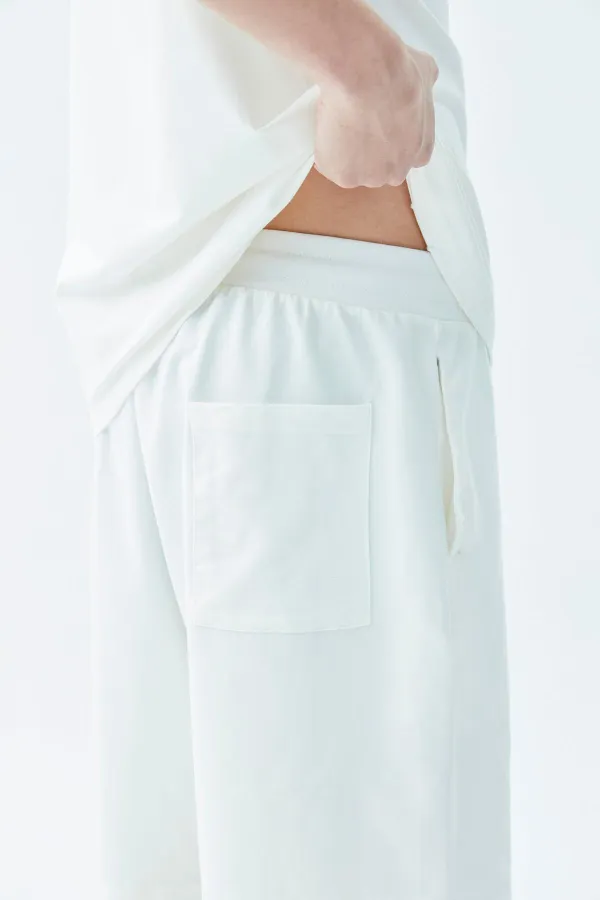 Young Atelıer Baskılı Şort Takım Ekru