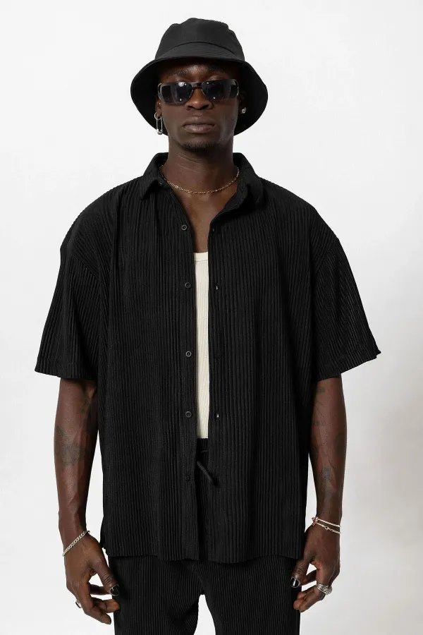 Basic Oversize Ottoman Suit Black