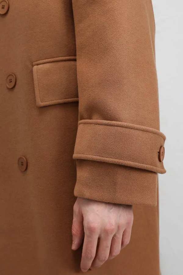 Manteau oversize beige