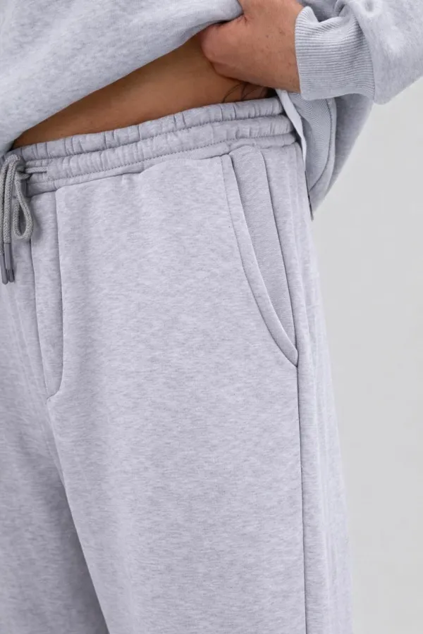 Basic Baggy Eşofman Alt Gri