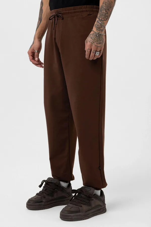 Paça Lastikli Basic Oversize Eşofman Takımı Kahve