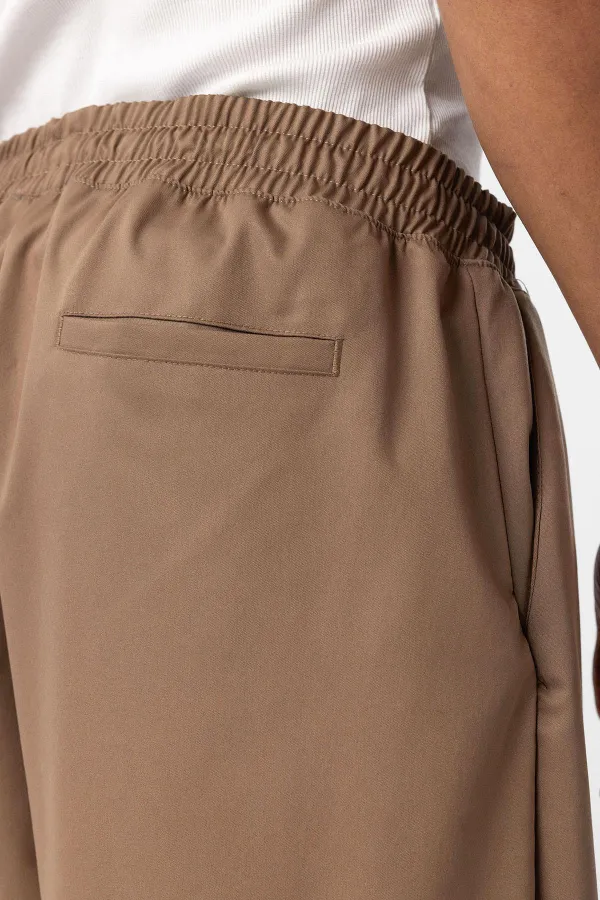 Bel Lastikli Baggy Pantolon Vizon