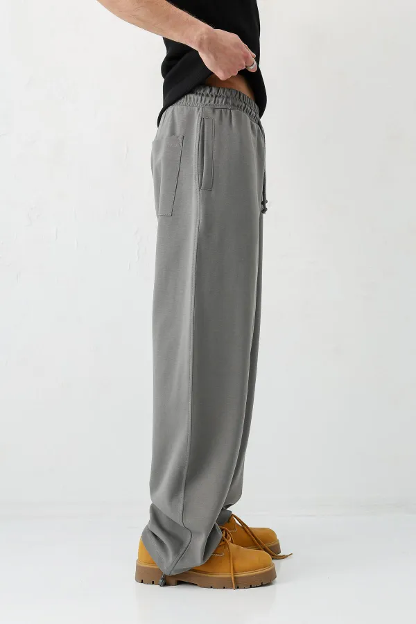 Balloon Fit Eşofman Alt Füme