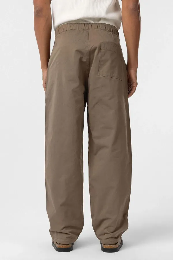 Baggy Fit Gabardine Trousers, Mink