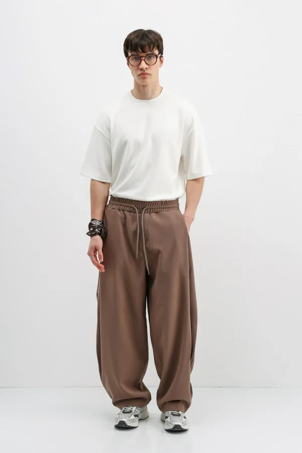 Balloon Fit Pantolon Vizon