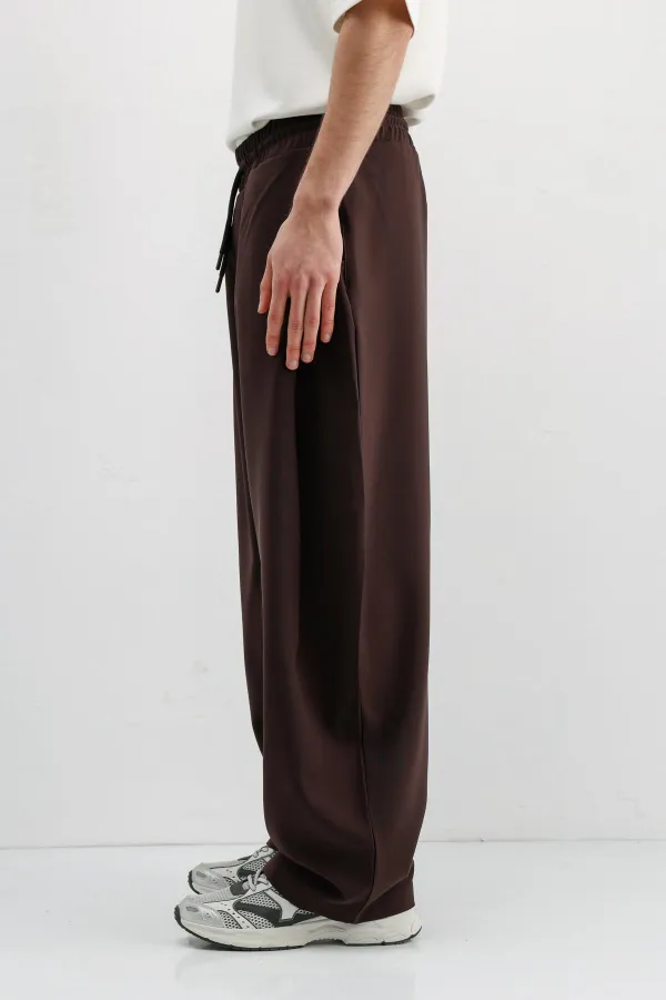 Balloon Fit Pantolon Koyu Kahve