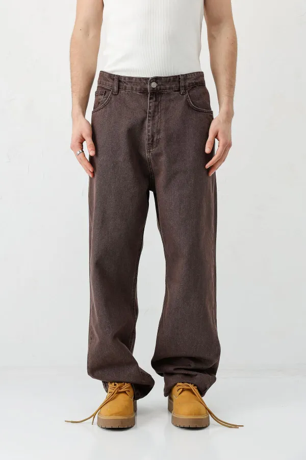 Baggy Fit Jean Kahve