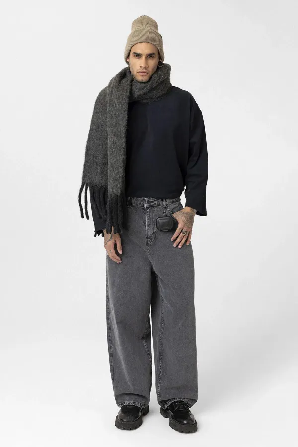 Jean gris super baggy