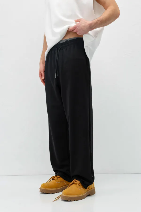 Basic Bel Lastikli  Eşofman Alt Siyah