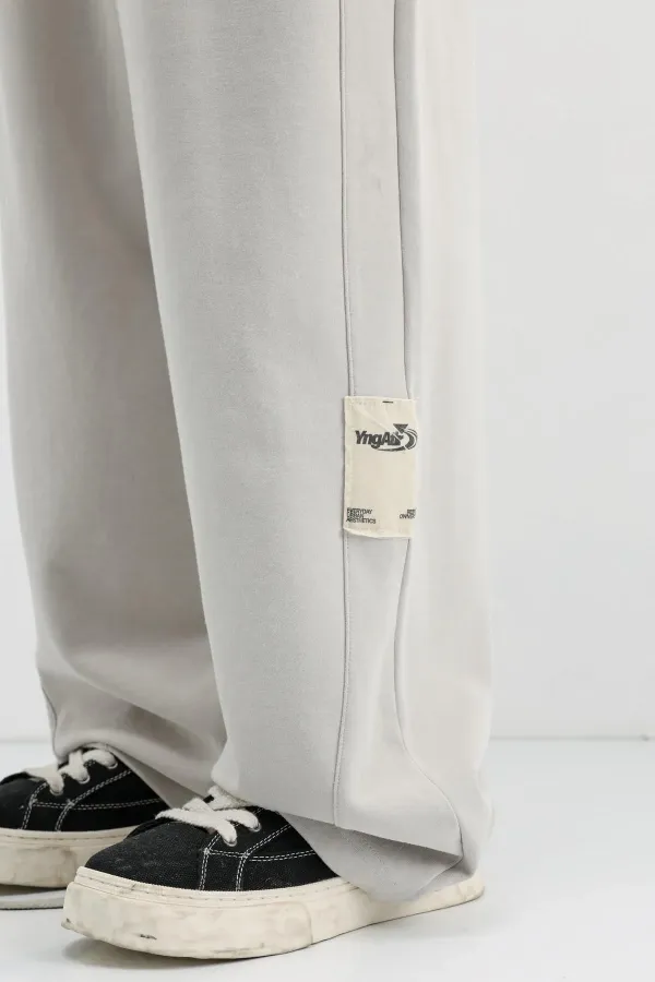 Baggy Fit Eşofman Alt Ice Grı