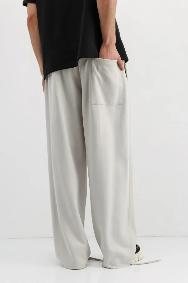 Baggy Fit Eşofman Alt Ice Grı