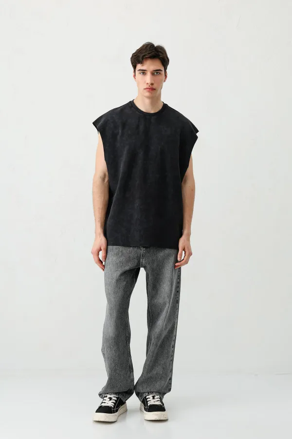 Basic Kolsuz Tişört Siyah