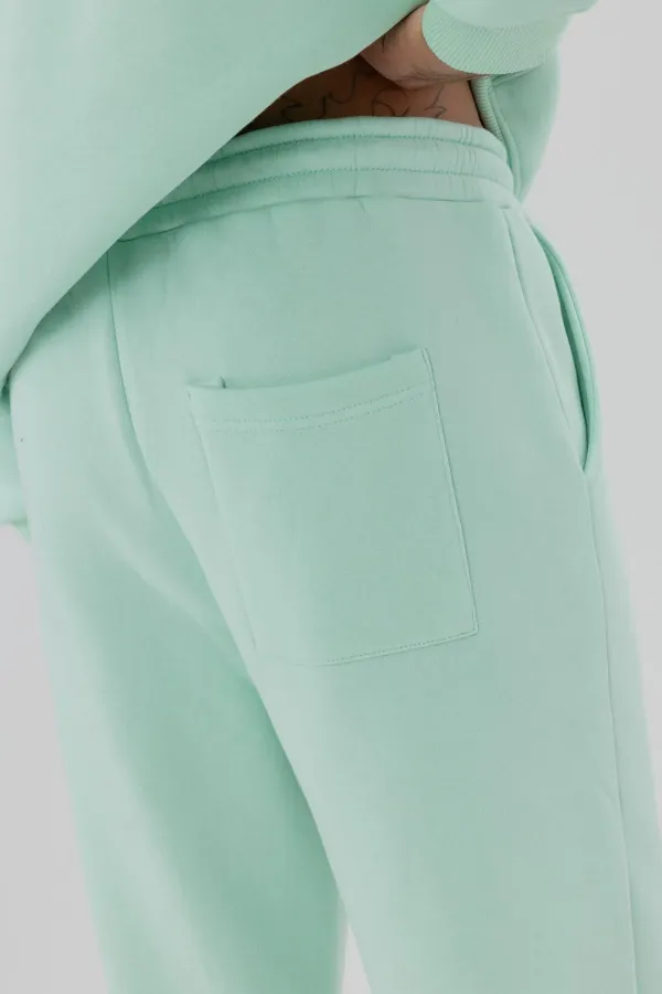 Basic Sweatpants with Elasticated Cuffs, Mint