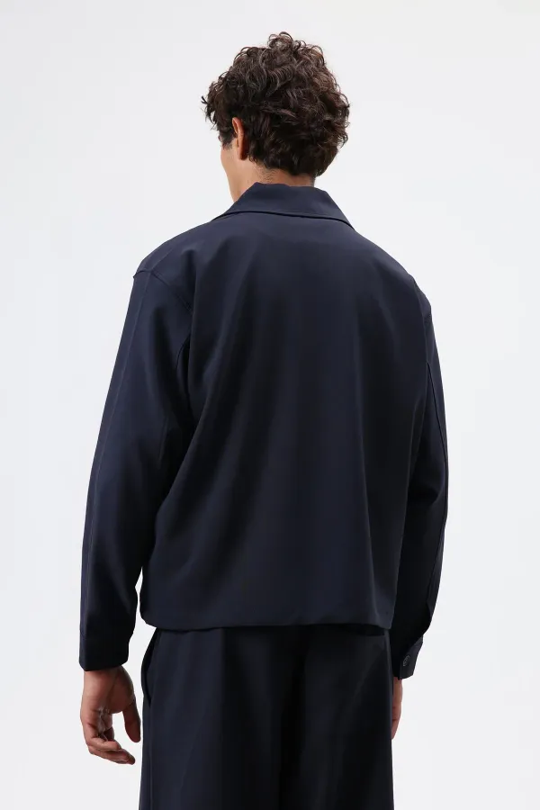Relax Fit Ceket Lacivert
