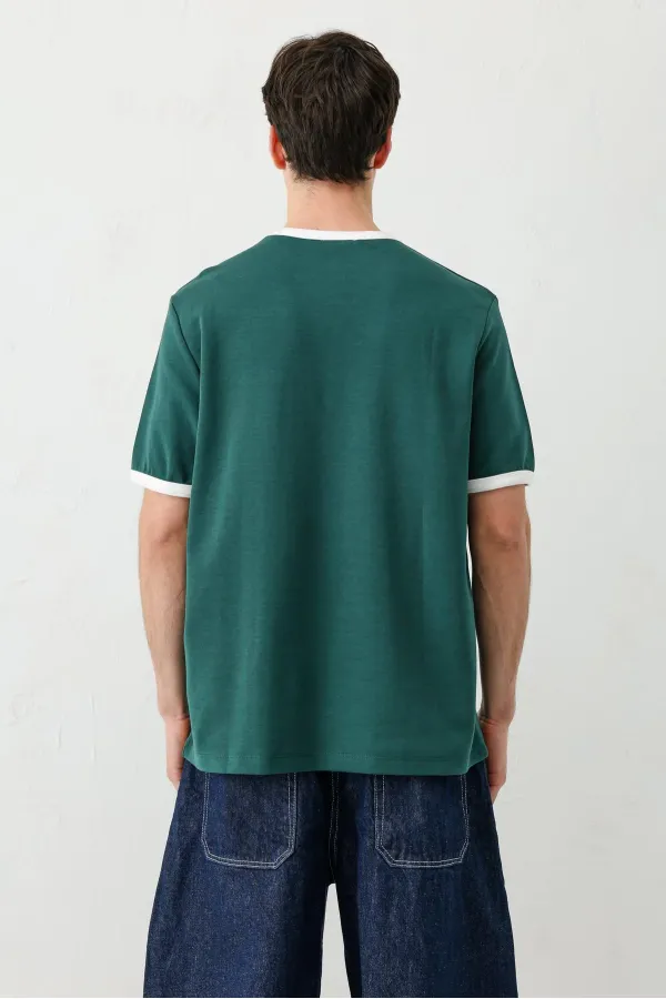 Kısa Kollu Regular Fit Tişört Nefti