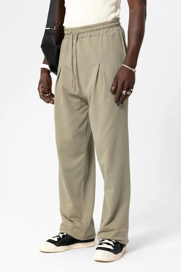 Basic Baggy Eşofman Alt Haki