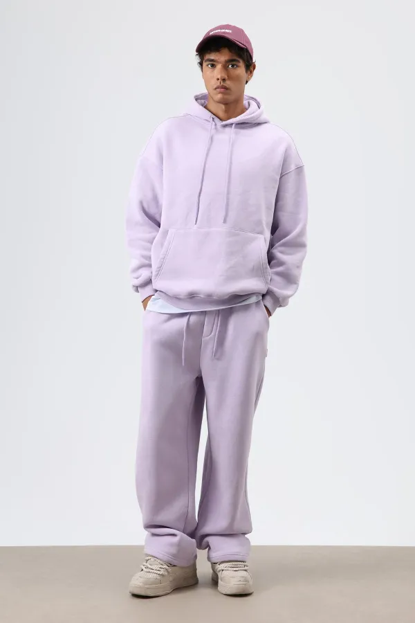 Washed Baggy Sweatpants Lilac