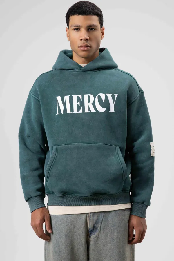 Card Detail Washed Oversize Sweatshirt, Navy Blue