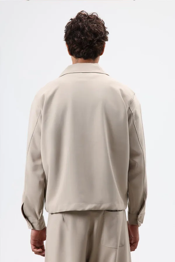 Relax Fit Ceket Bej