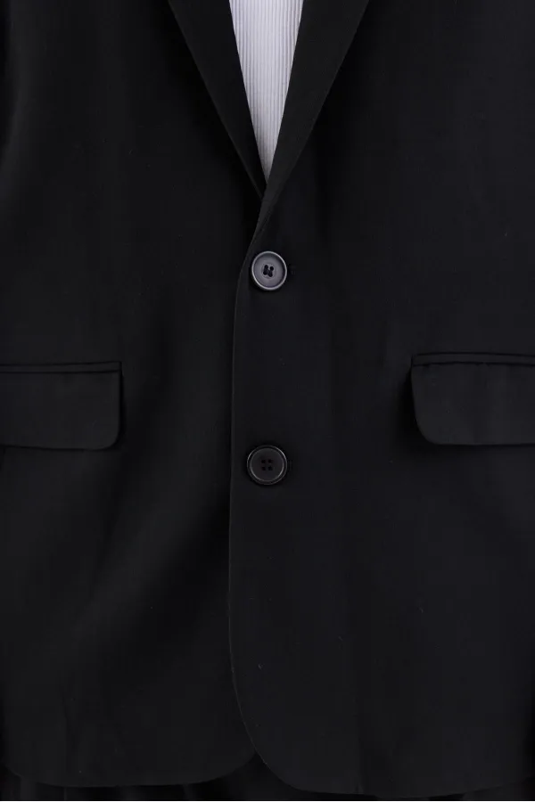 Klasik Oversize Takım Elbise Siyah