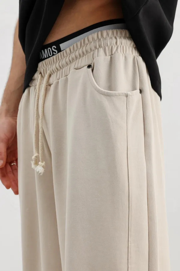 Baggy Fit Sweatpants Stone