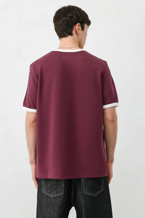 Short-Sleeved Regular Fit T-Shirt CHERRY