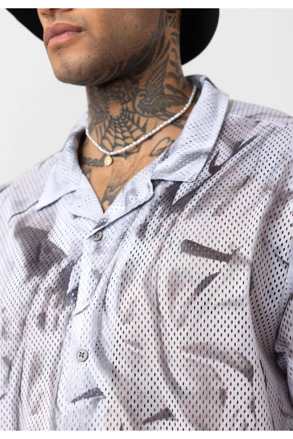 Desenli Fitilli Oversize Gömlek Desen-1