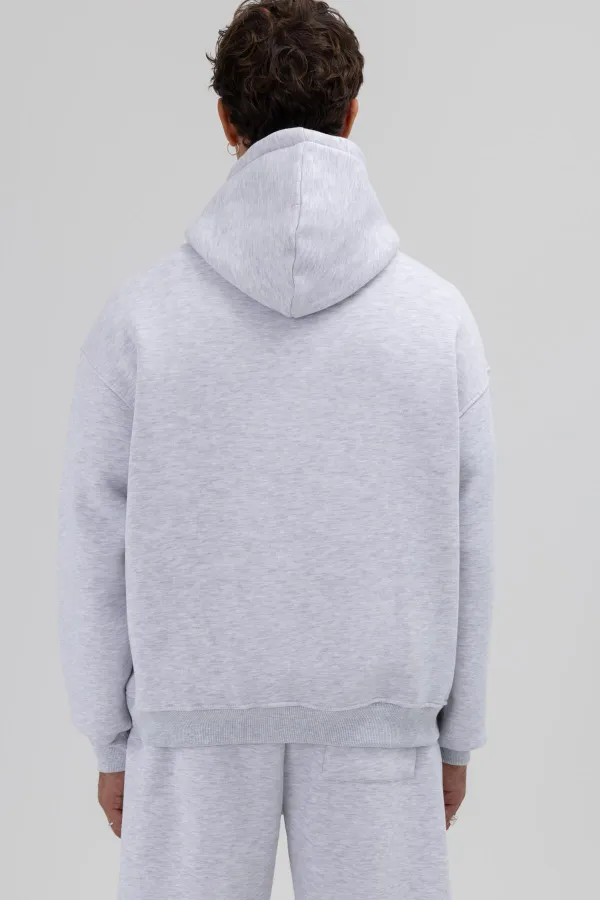 Basic Oversize Kapüşonlu Sweatshirt Karmelanj