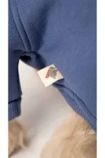 Köpek Hoodie - İndigo